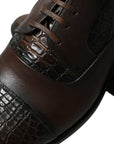 Dolce & Gabbana Elegant Textured Leather Oxford Dress Shoes