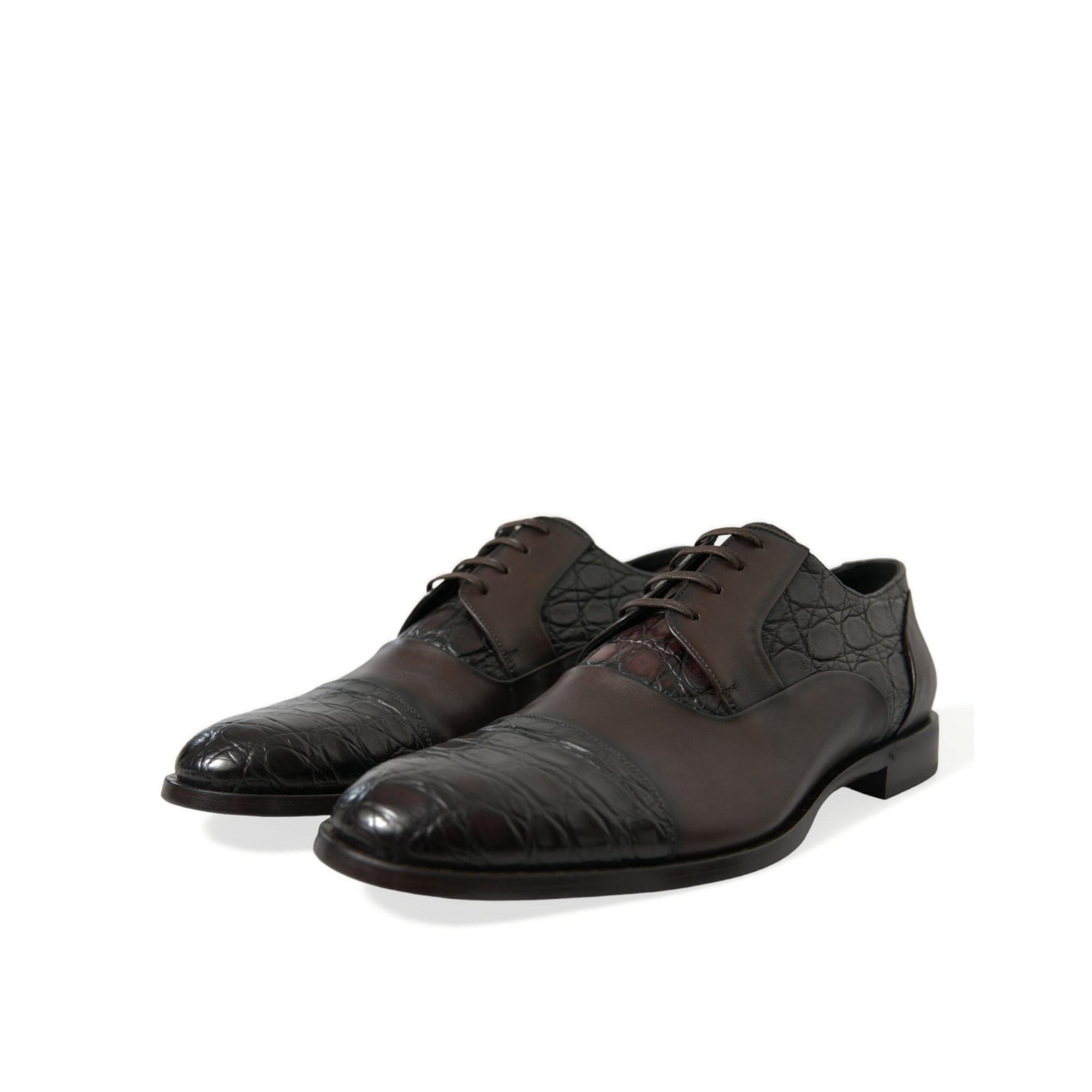 Dolce & Gabbana Elegant Brown Formal Derby Dress Shoes