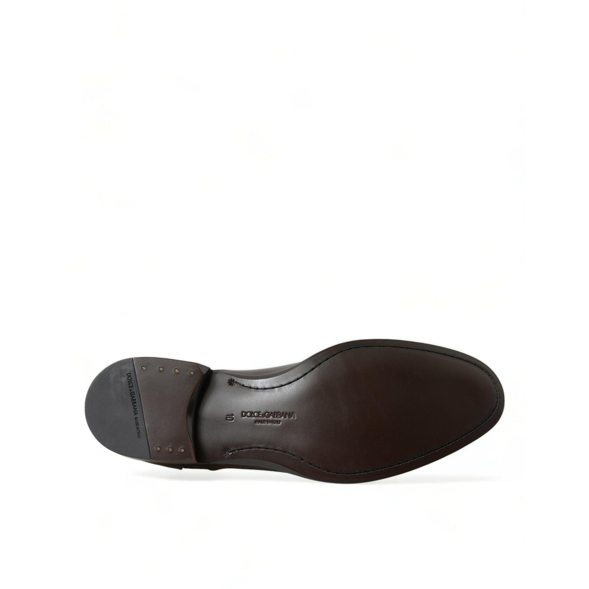 Dolce & Gabbana Elegant Brown Formal Derby Dress Shoes