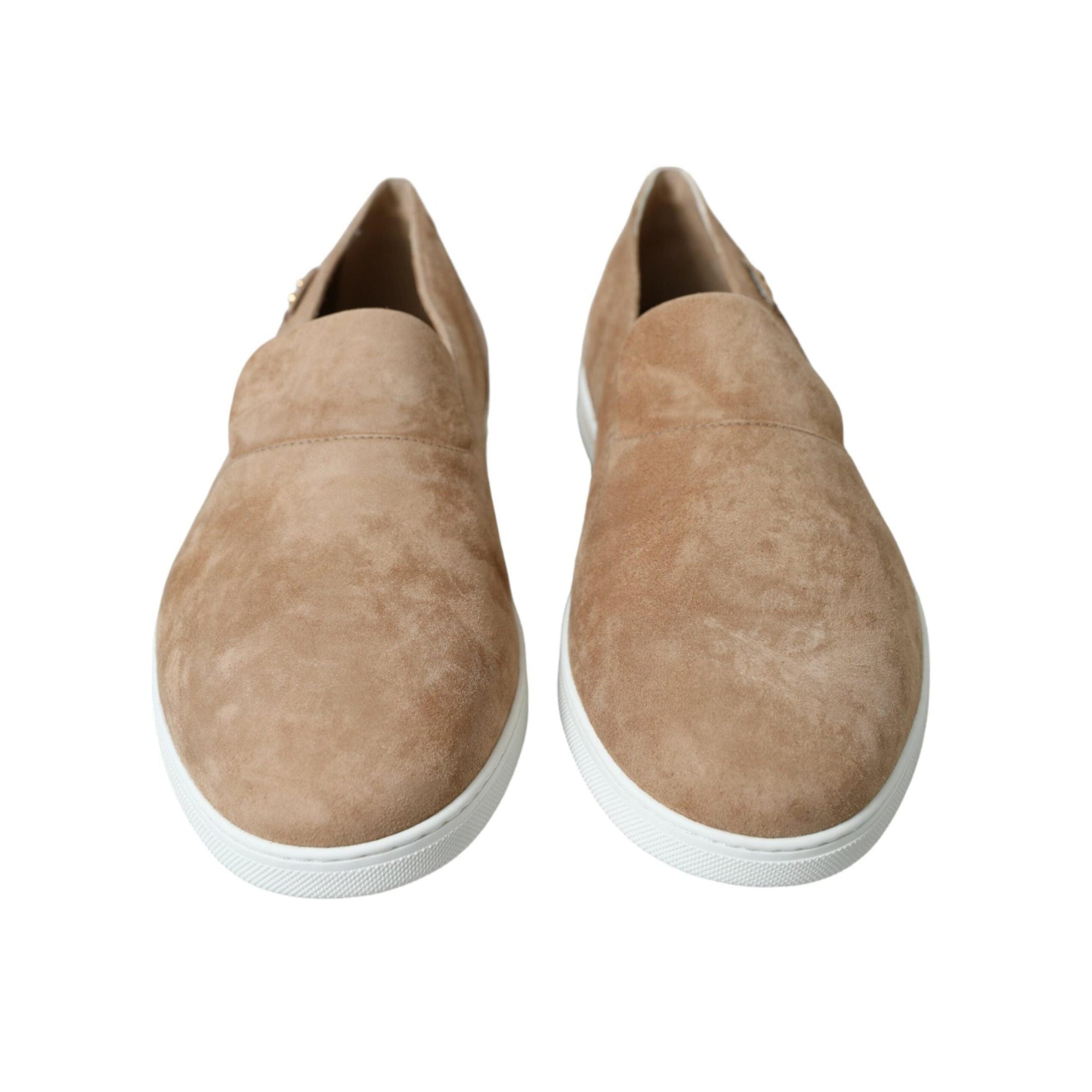 Dolce & Gabbana Elegant Beige Leather Loafers