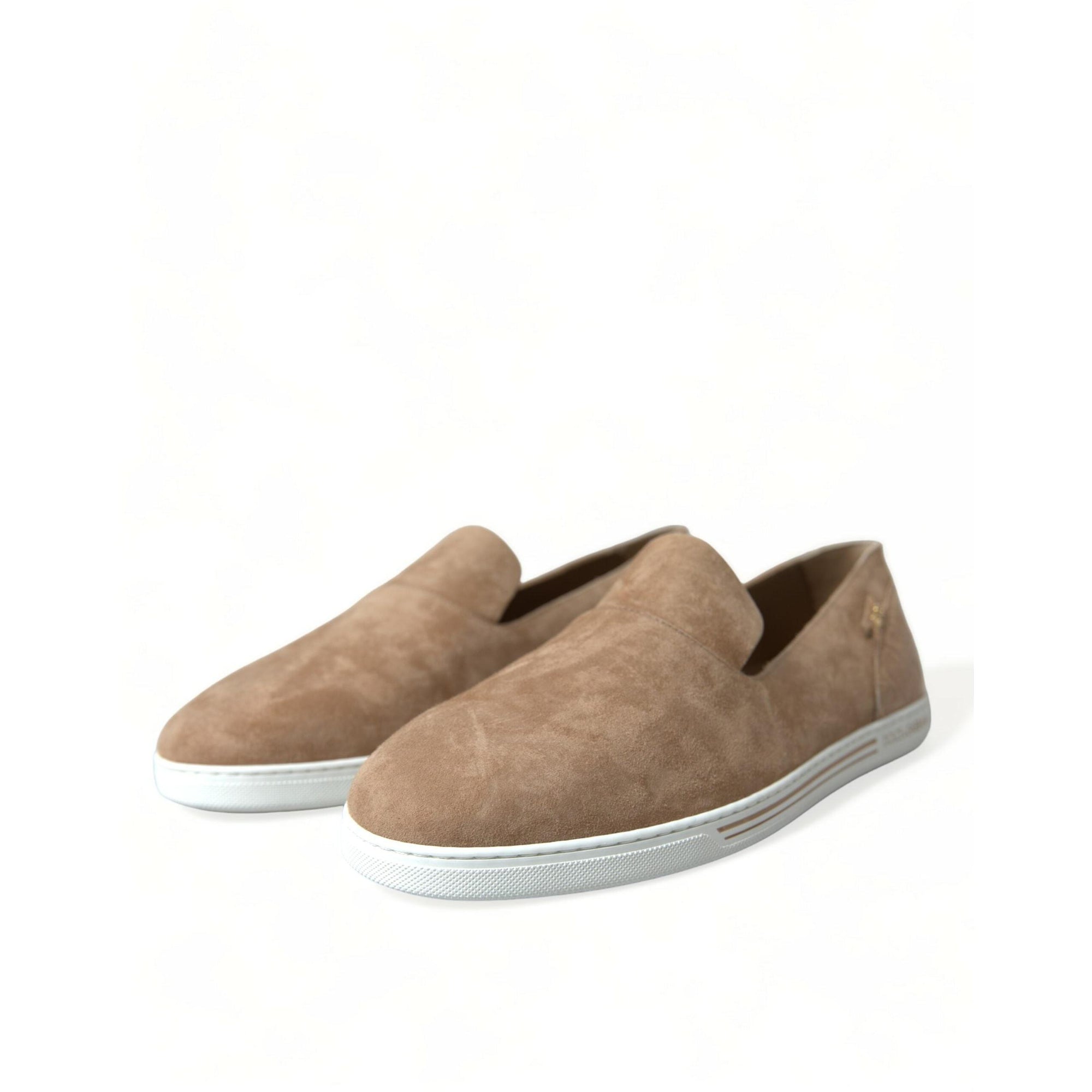Dolce & Gabbana Elegant Beige Leather Loafers