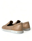 Dolce & Gabbana Elegant Beige Leather Loafers