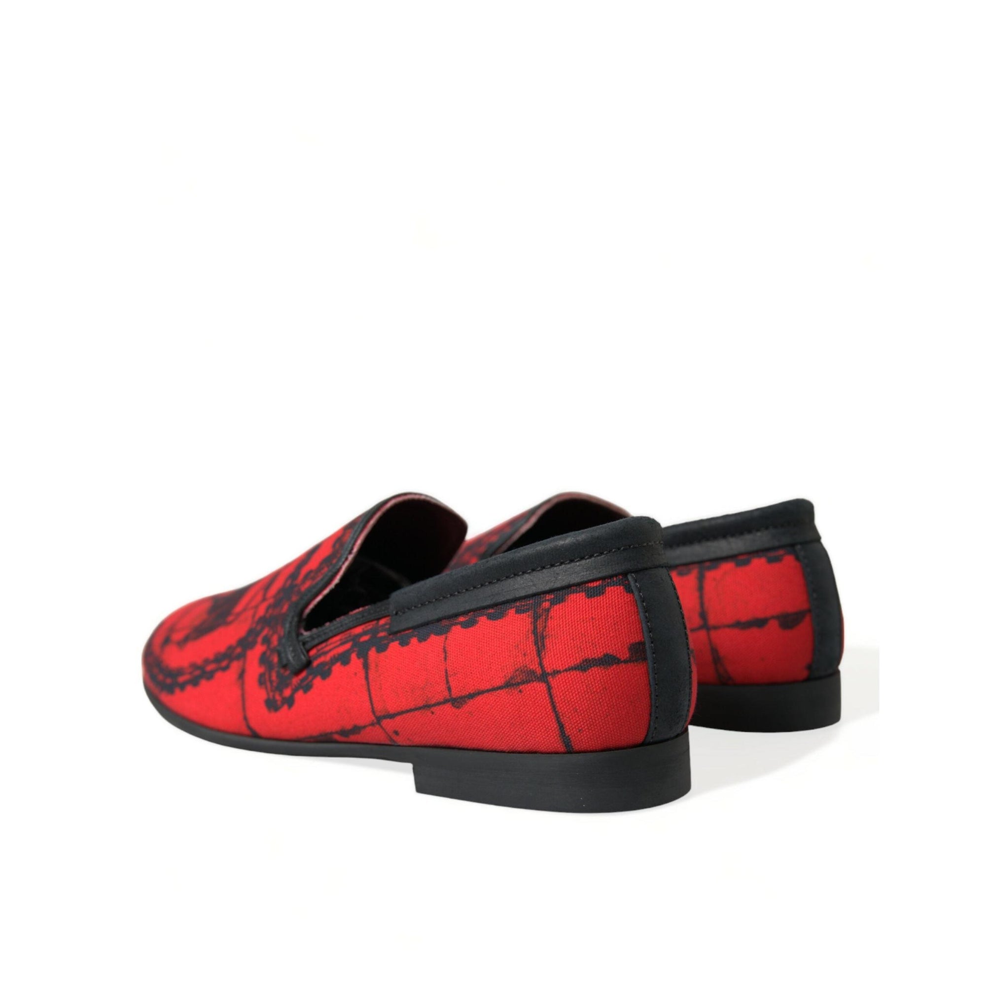 Dolce & Gabbana Torero-Inspired Luxe Red & Black Loafers