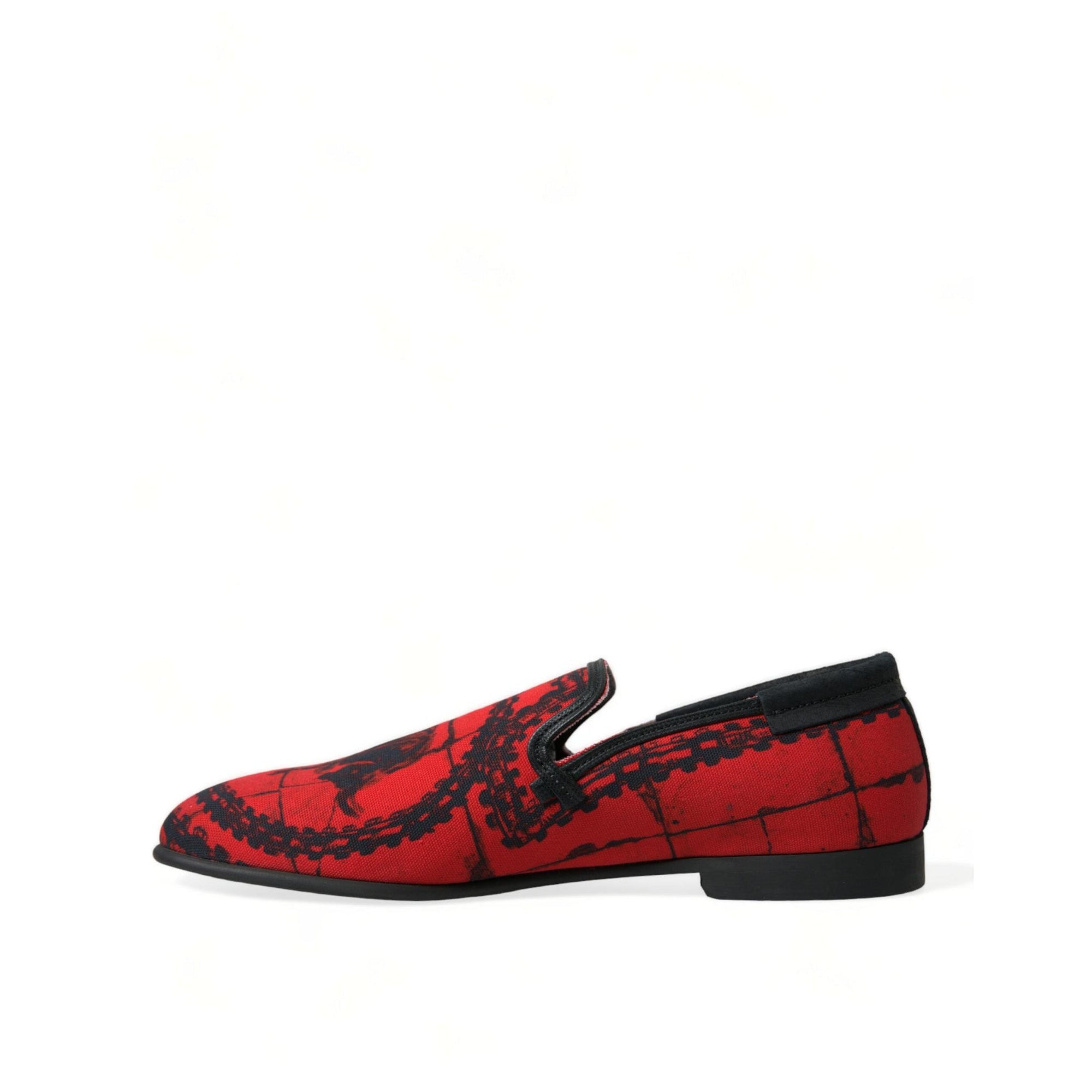 Dolce & Gabbana Torero-Inspired Luxe Red & Black Loafers