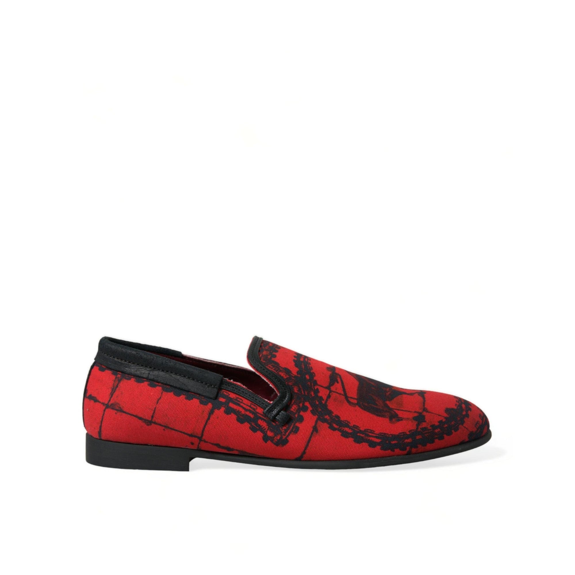Dolce & Gabbana Torero-Inspired Luxe Red & Black Loafers