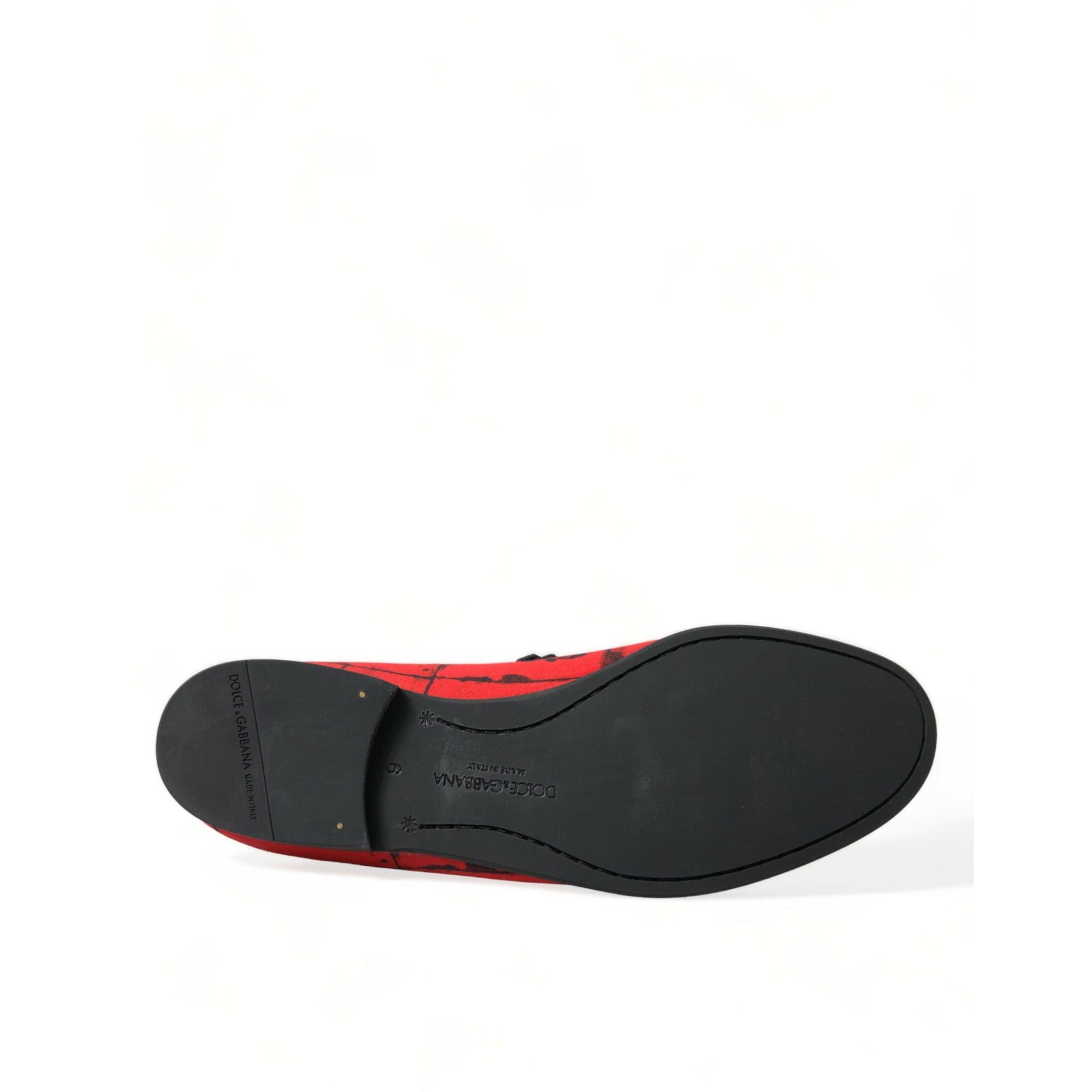 Dolce & Gabbana Torero-Inspired Luxe Red & Black Loafers