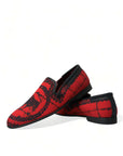 Dolce & Gabbana Torero-Inspired Luxe Red & Black Loafers