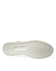 Dolce & Gabbana Elegant Red & White Low Top Sneakers