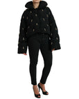Dolce & Gabbana Elegant Quilted Jacket with Pearl Embellishment