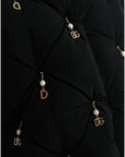Dolce & Gabbana Elegant Quilted Jacket with Pearl Embellishment