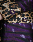 Dolce & Gabbana Exquisite Jacquard Trench With Tiger Motif
