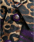 Dolce & Gabbana Exquisite Jacquard Trench With Tiger Motif