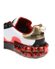 Dolce & Gabbana White Calfskin Women Sneaker