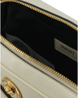 Versace Elegant White Lamb Leather Camera Bag