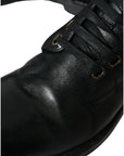 Dolce & Gabbana Elegant Black Horse Leather Ankle Boots