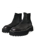 Dolce & Gabbana Elegant Black Chelsea Slip-On Boots