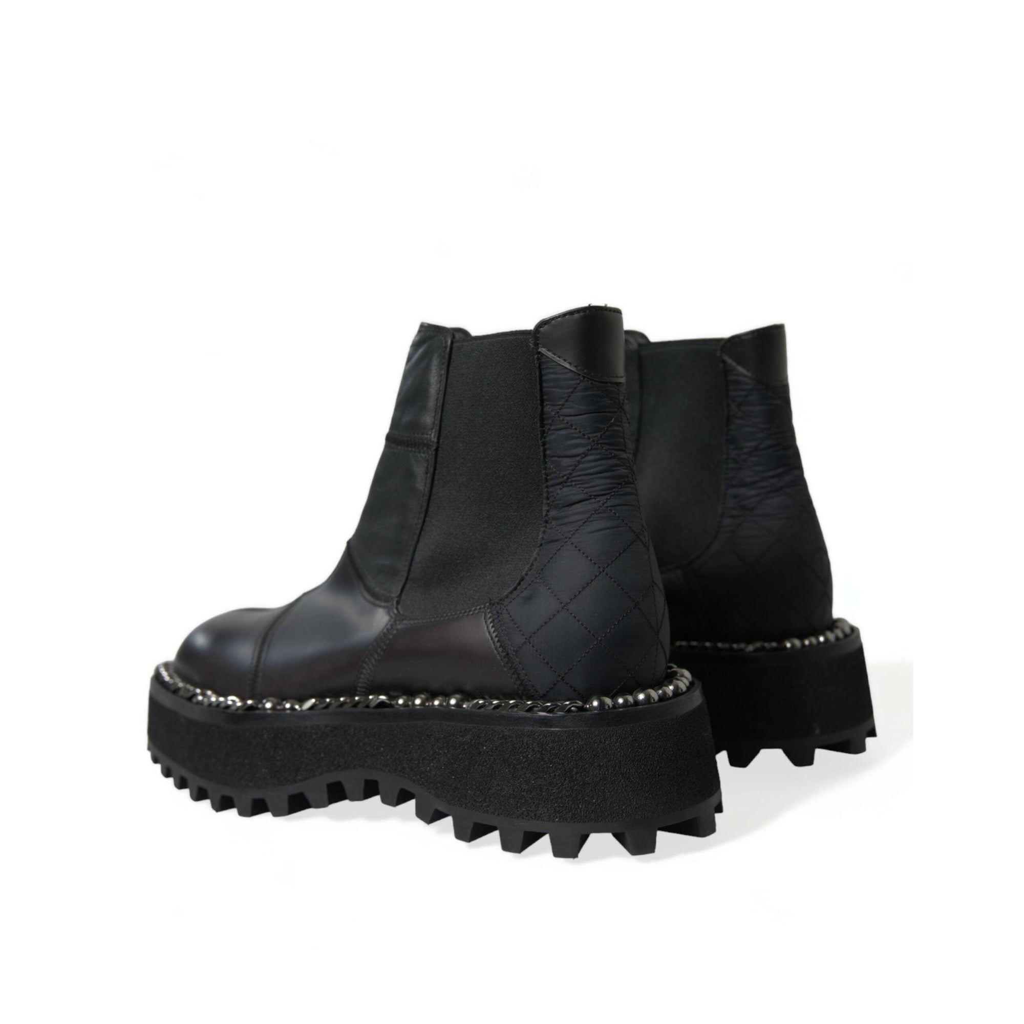 Dolce & Gabbana Elegant Black Chelsea Slip-On Boots