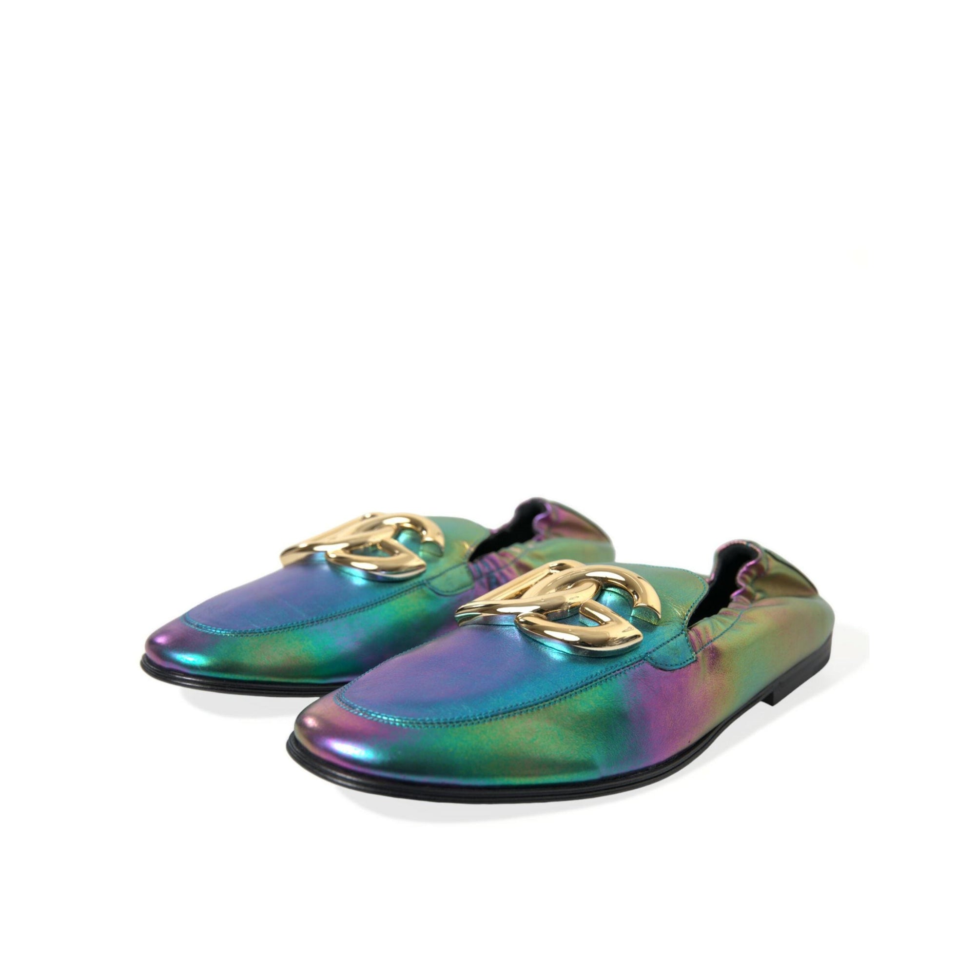 Dolce & Gabbana Elegant Iridescent Loafers for Gents