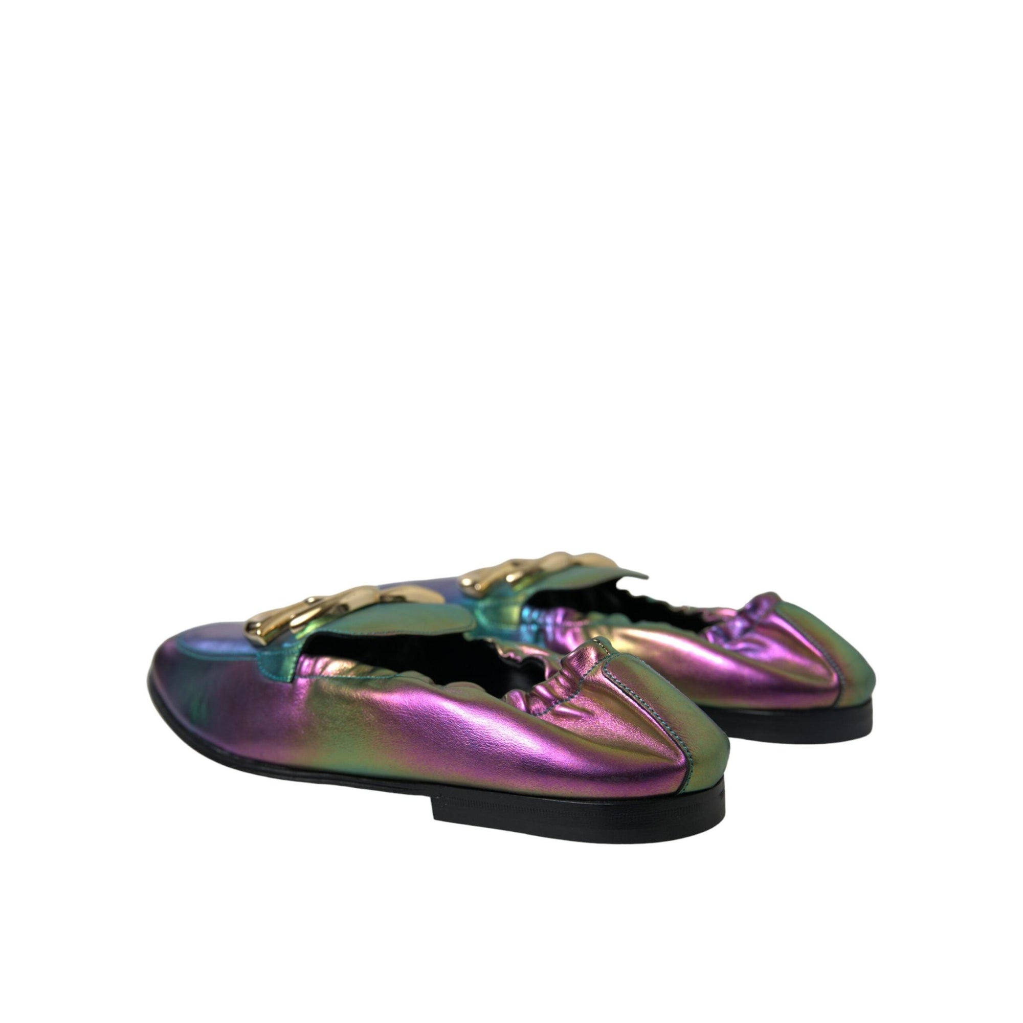 Dolce & Gabbana Elegant Iridescent Loafers for Gents