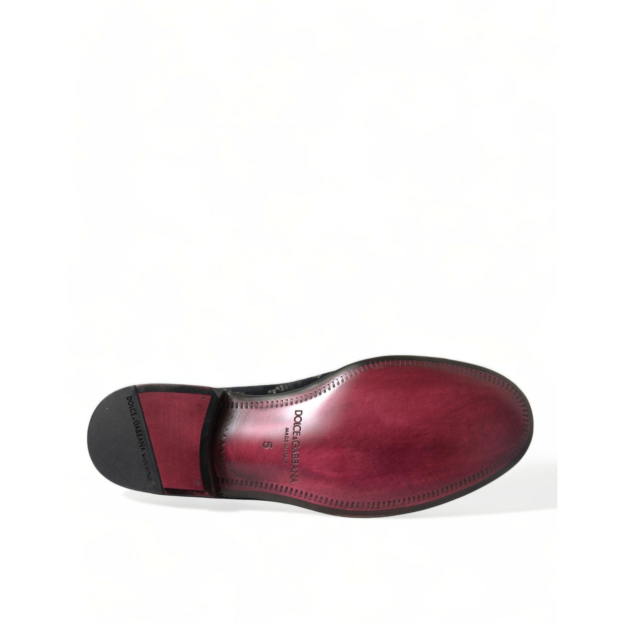 Dolce & Gabbana Elegant Floral Velvet Loafers