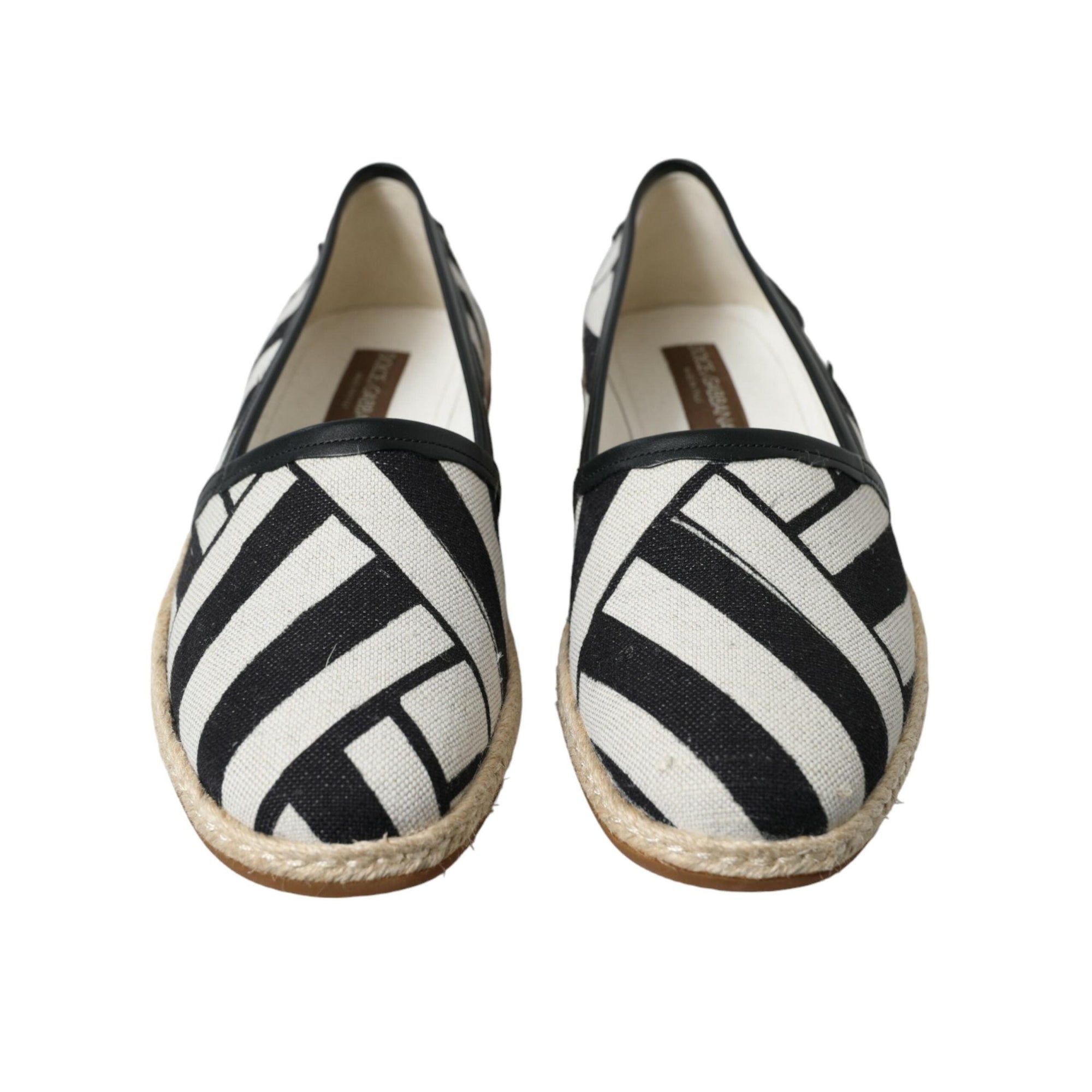 Dolce & Gabbana Chic Striped Canvas Espadrilles