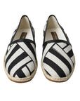 Dolce & Gabbana Chic Striped Canvas Espadrilles