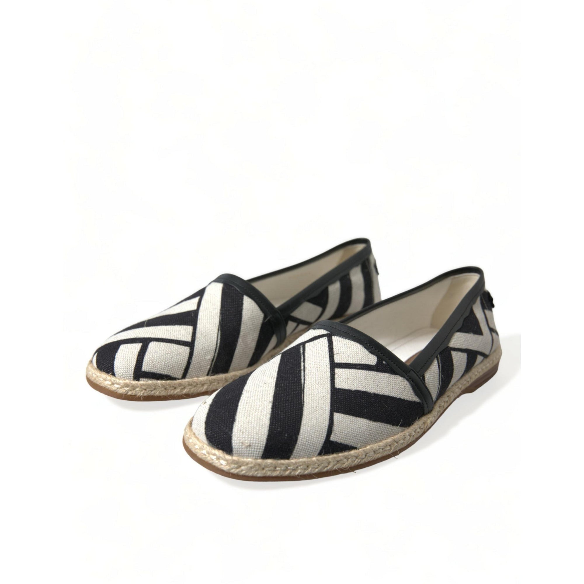 Dolce & Gabbana Chic Striped Canvas Espadrilles