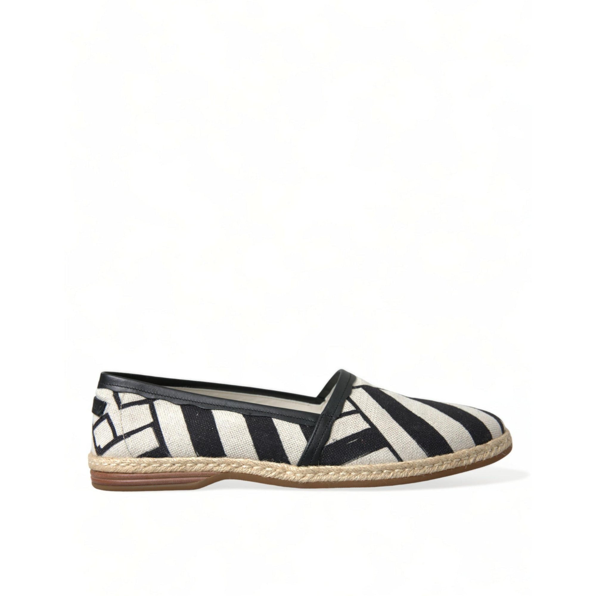 Dolce & Gabbana Chic Striped Canvas Espadrilles