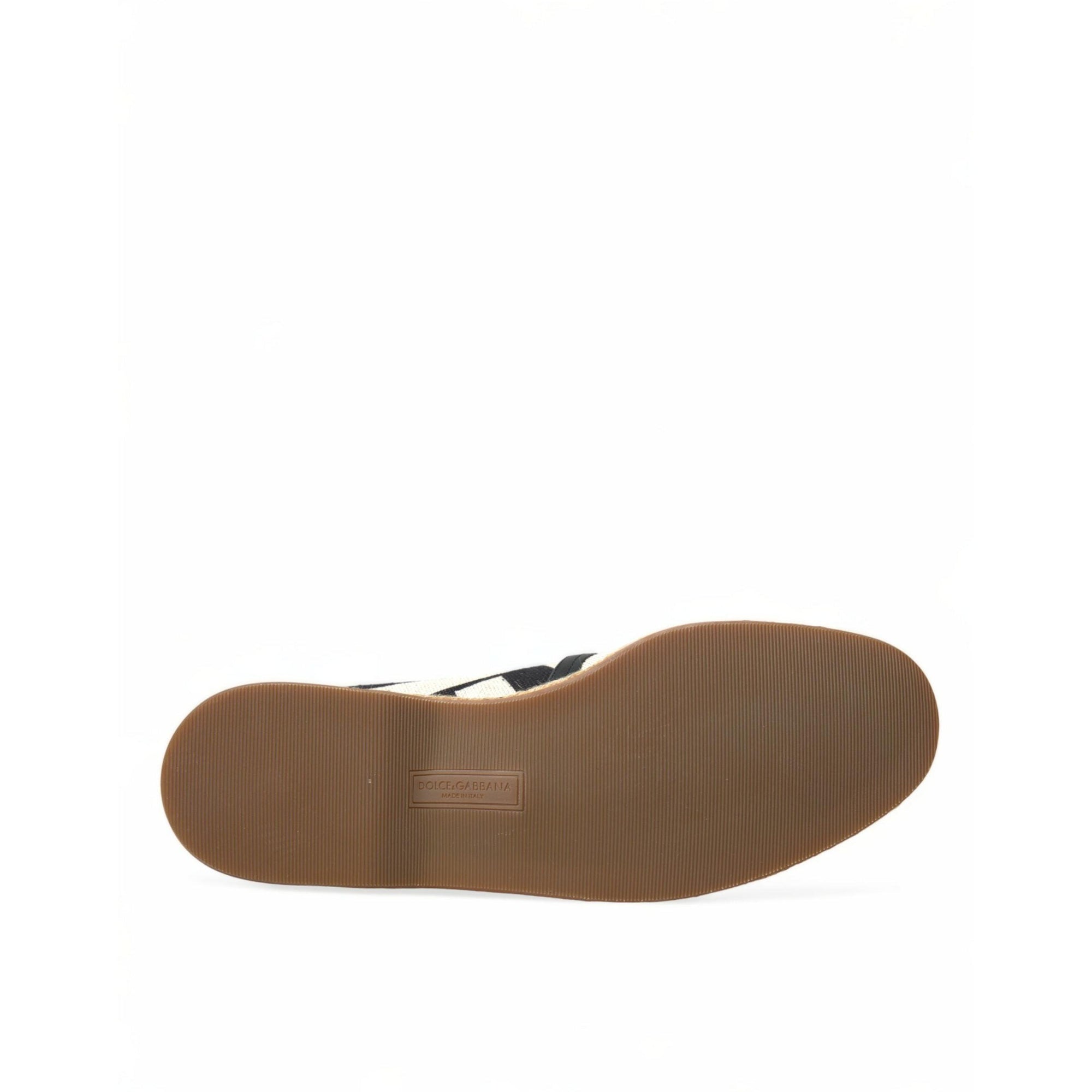 Dolce & Gabbana Chic Striped Canvas Espadrilles