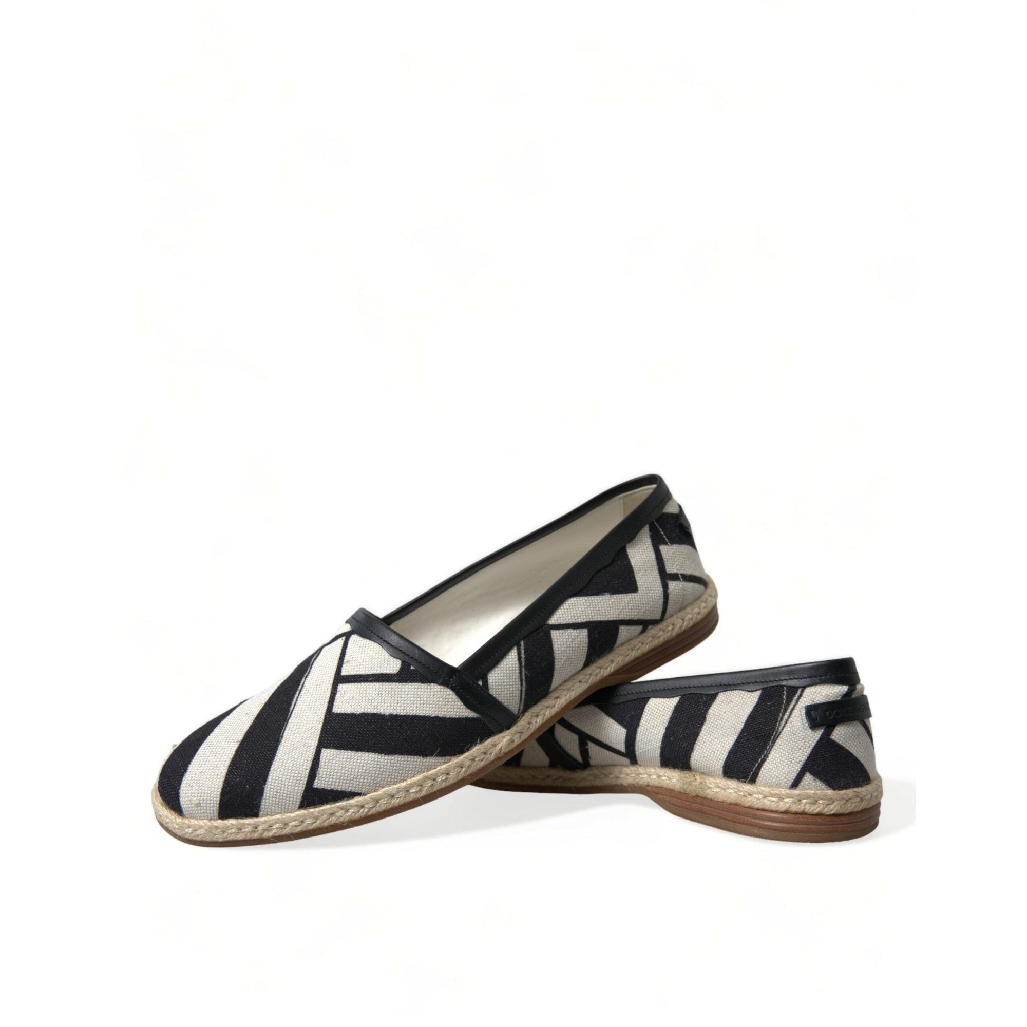 Dolce & Gabbana Chic Striped Canvas Espadrilles