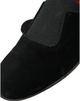 Dolce & Gabbana Elegant Black Velor Loafers for the Discerning Gentleman