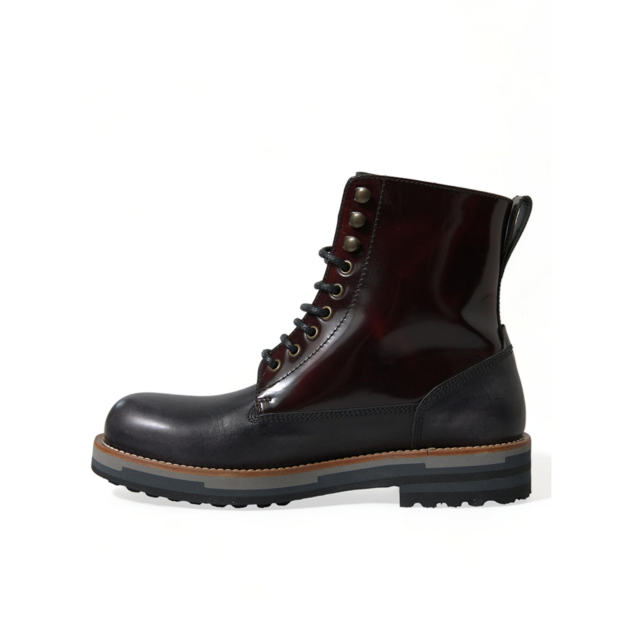 Dolce & Gabbana Elegant Bi-Color Leather Boots