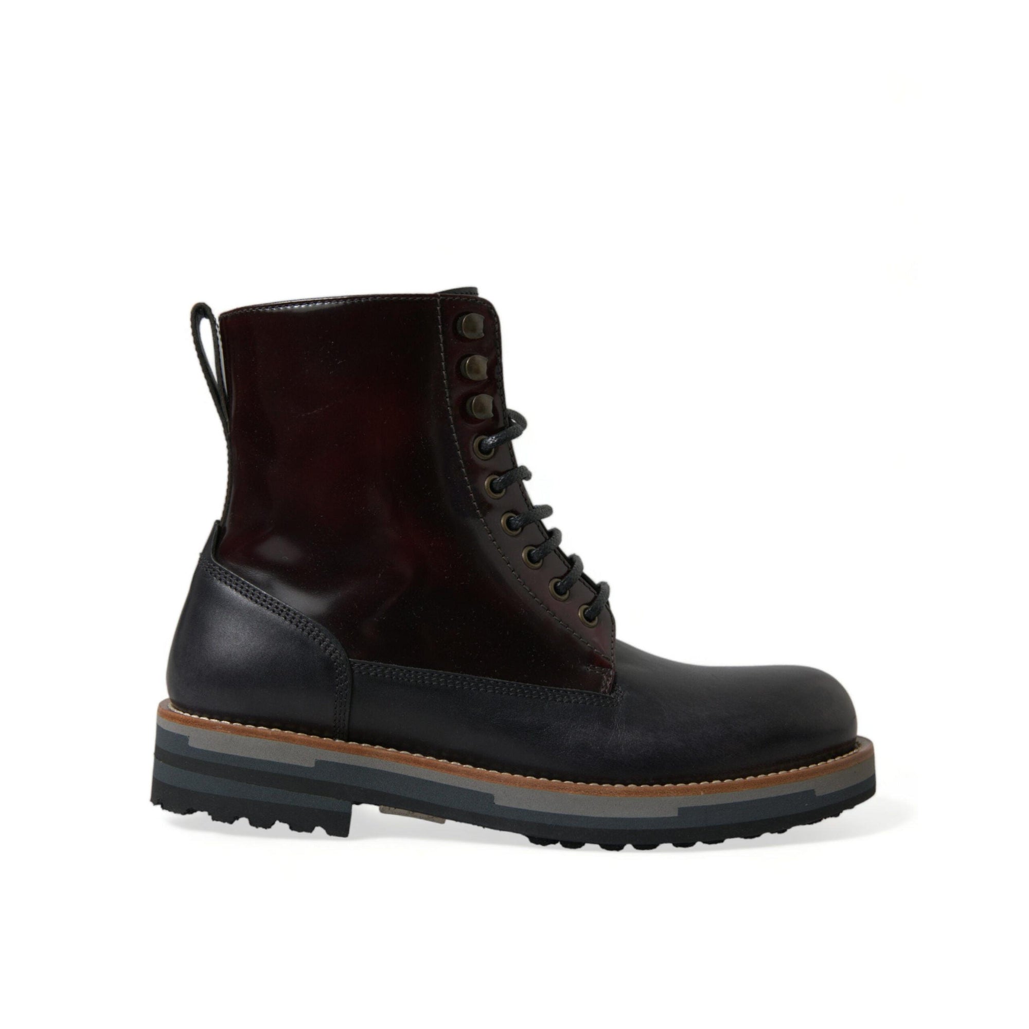 Dolce & Gabbana Elegant Bi-Color Leather Boots