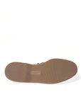 Dolce & Gabbana Studded Canvas Loafer Slipper Shoes