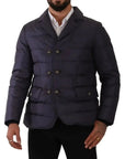 Dolce & Gabbana Elegant Dark Blue Silk Blend Jacket