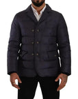 Dolce & Gabbana Elegant Dark Blue Silk Blend Jacket