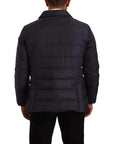 Dolce & Gabbana Elegant Dark Blue Silk Blend Jacket