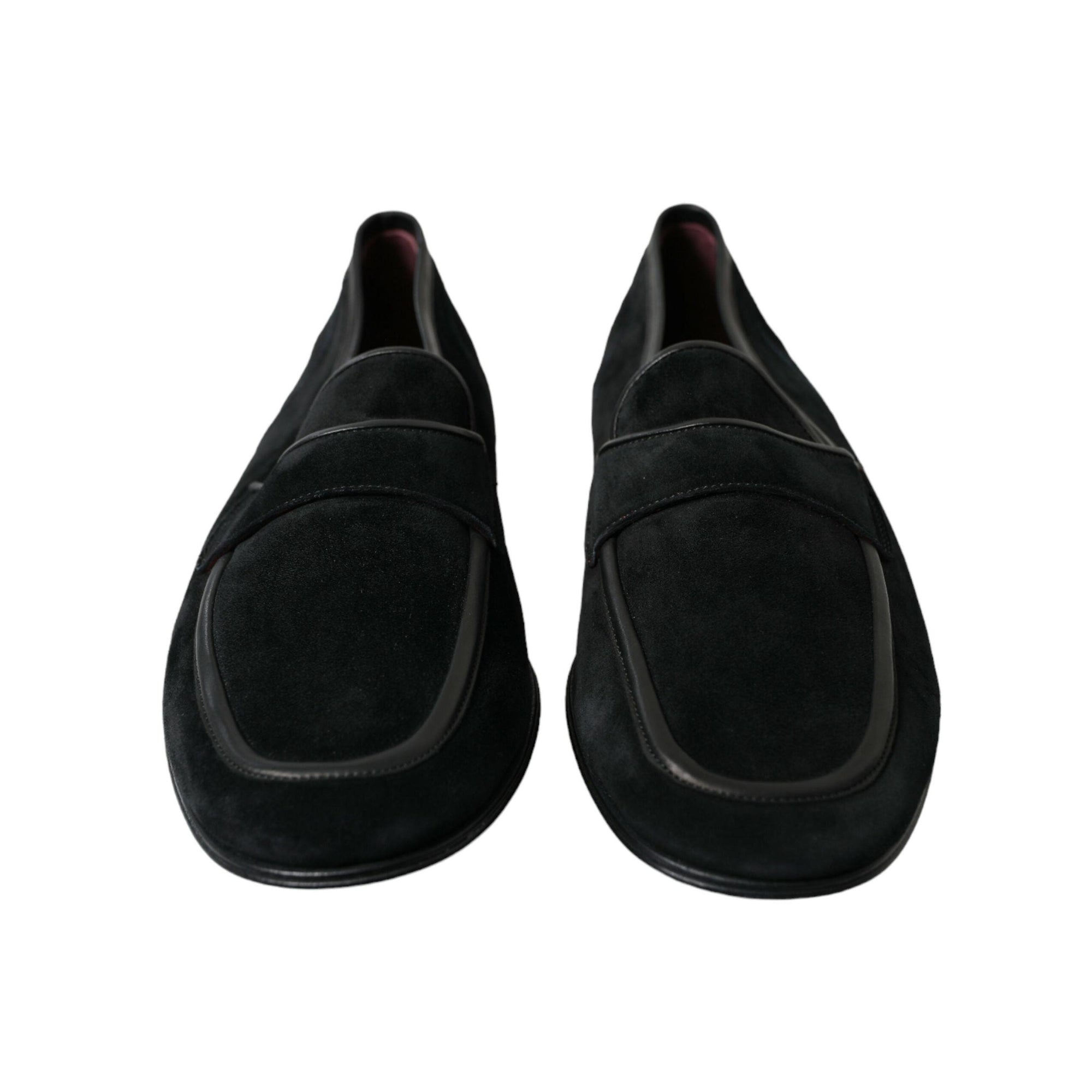 Dolce & Gabbana Elegant Velvet Black Loafers for Men