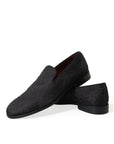 Dolce & Gabbana Elegant Black Brocade Dress Loafers