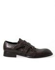 Dolce & Gabbana Elegant Triple Buckle Leather Dress Shoes