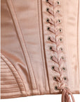 Dolce & Gabbana Elegant Pink Lace-Up Corset Belt