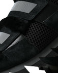 Dolce & Gabbana Elegant Fur-Embellished Suede Sneakers