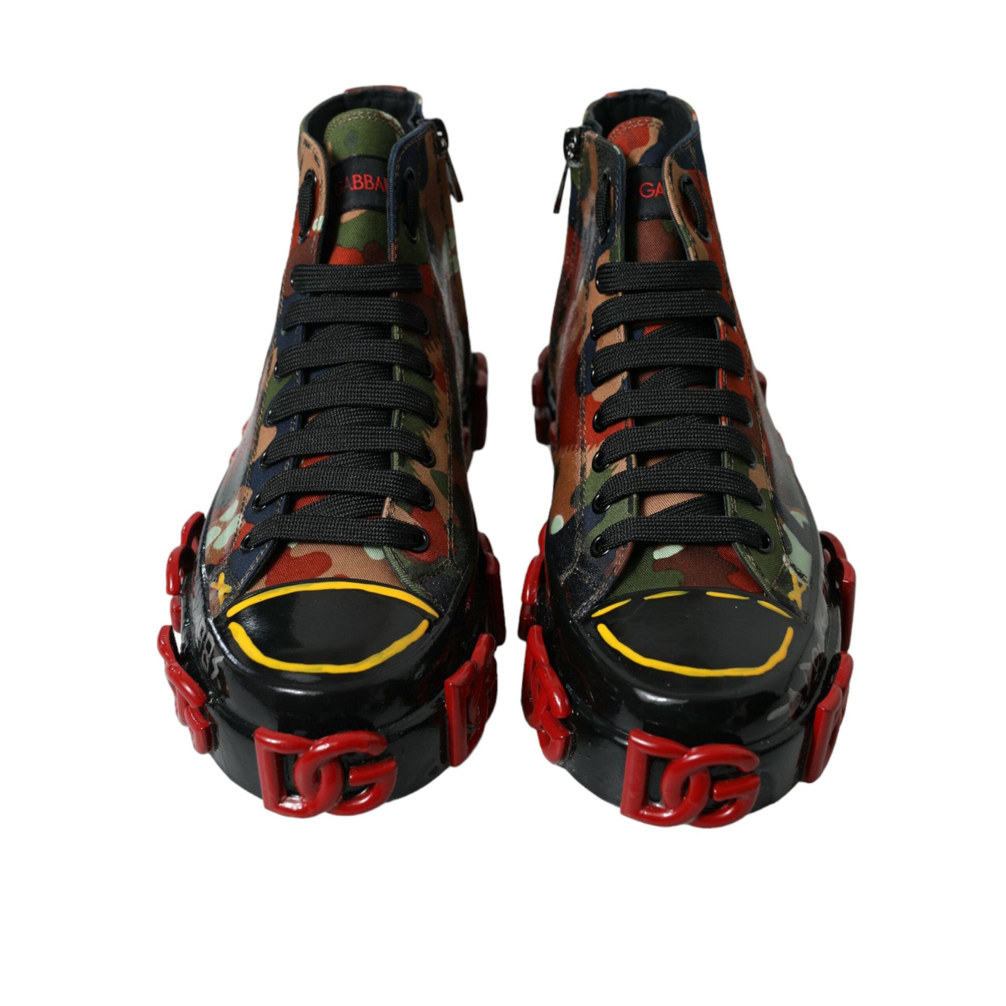 Dolce & Gabbana Multicolor High-Top Sneakers with Luxe Appeal