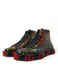 Dolce & Gabbana Multicolor High-Top Sneakers with Luxe Appeal