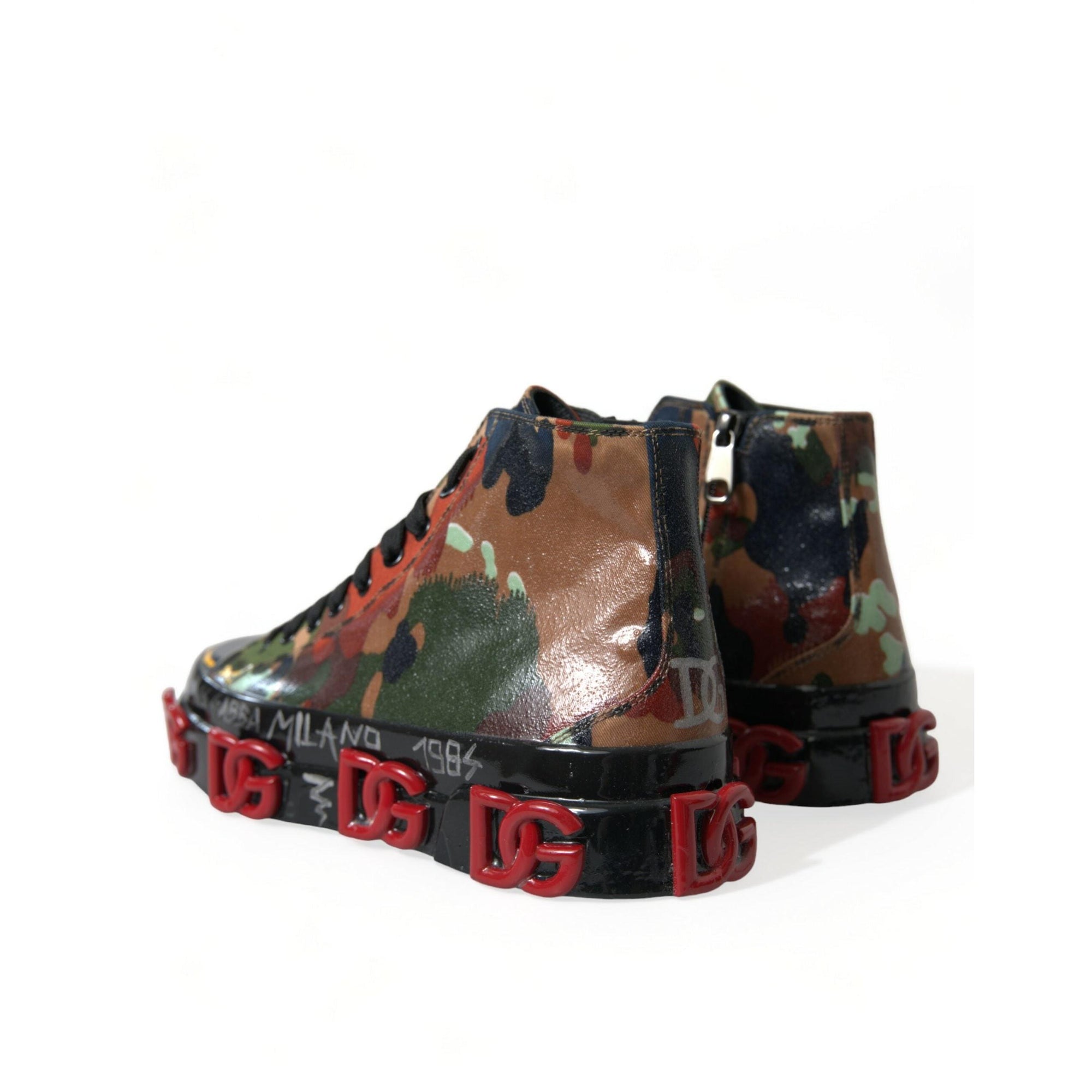 Dolce & Gabbana Multicolor High-Top Sneakers with Luxe Appeal