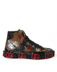 Dolce & Gabbana Multicolor High-Top Sneakers with Luxe Appeal