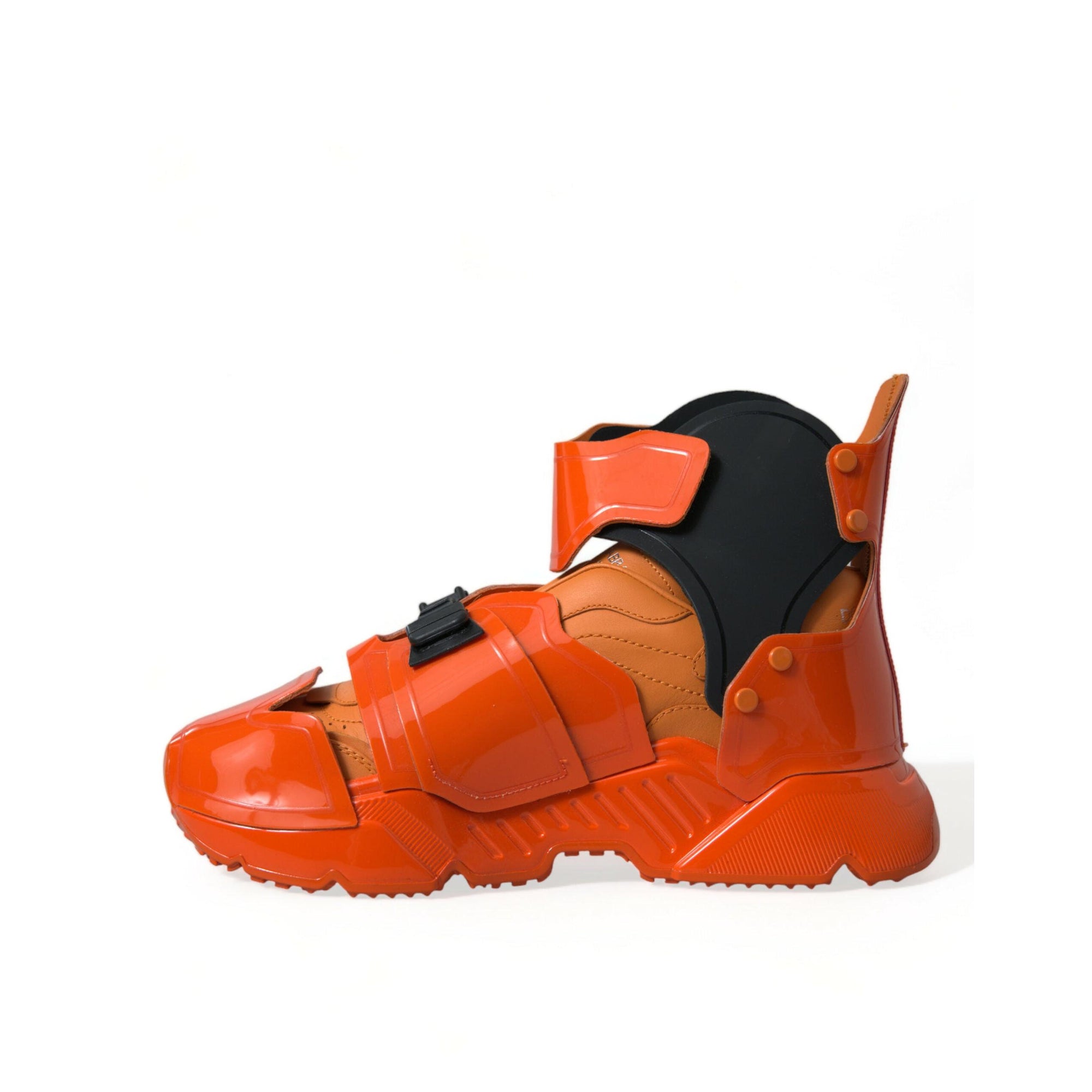 Dolce & Gabbana Orange Breezy High-Top Sneakers Charm