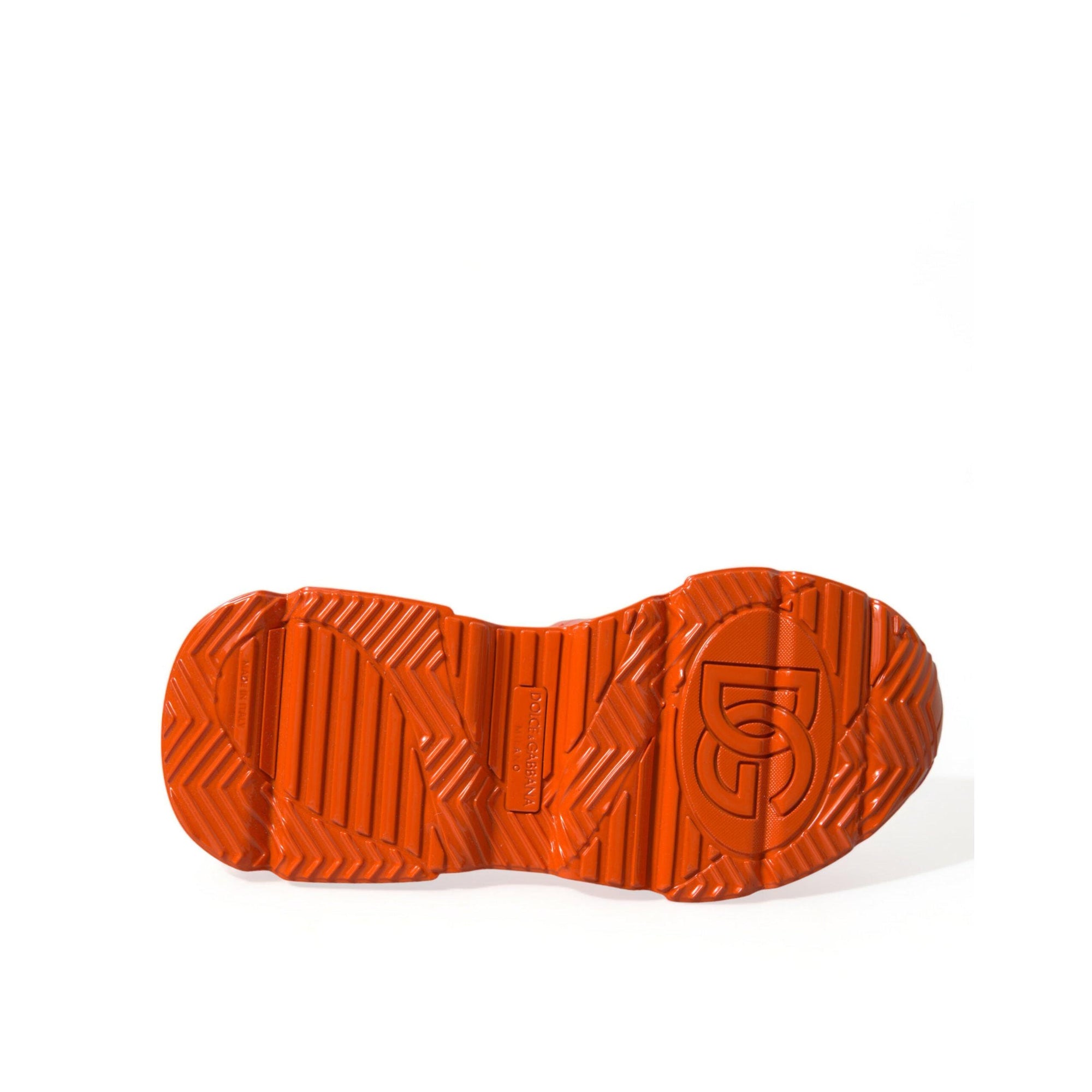 Dolce & Gabbana Orange Breezy High-Top Sneakers Charm