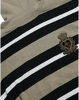 Dolce & Gabbana Elegant Striped Turtleneck Wool Sweater