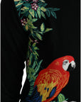 Dolce & Gabbana Elegant Wool Silk Printed Cardigan Sweater